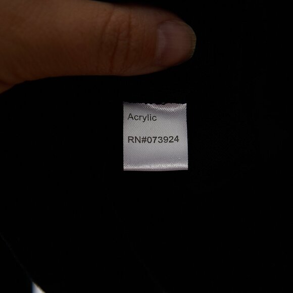 Ming Wang Black Zip Up Cardigan Sweater Women's Size Petite Medium - Picture 6 of 6